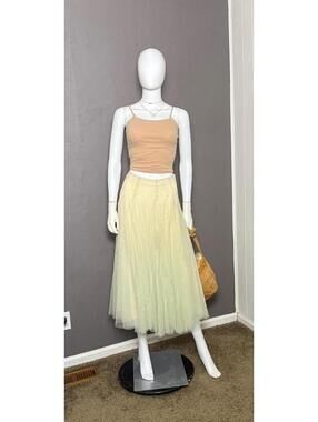 Y2K Tulle Fairy Skirt Pastel Pistachio Green Carrie Bradshaw Style size Small